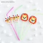 Набор для оформления праздника &quot;Сафари&quot;, воздуш.шары, тарелки, топперы, трубочки, наклейки, коробочки д/пирожных, свечи