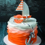 Торт на 4 годика «Морской»
