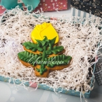 имбирный пряник на 8 марта роза