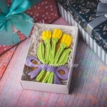 имбирный пряник на 8 марта тюльпан