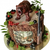 Торт охотнику «Медведь»