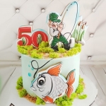 Торт рыбаку «На рыбалке»