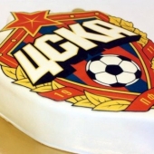 Торт футбольный «Герб ЦСКА»
