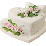 Торт Белый - сердце