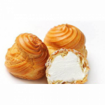 Песочная корзиночка с белковым кремом 