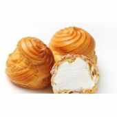 Песочная корзиночка с белковым кремом 