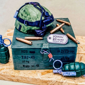 Торт на 9 мая День Победы «Солдат» 