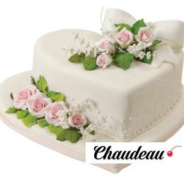 Торт Белый - сердце Торт Белый - сердце