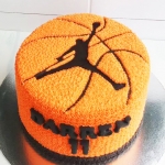 Торт «Баскетбольный без мастики»