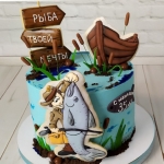 Торт рыбаку «Веселая рыбалка»