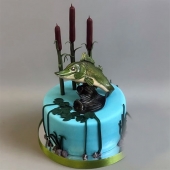 Торт рыбаку «На щуку» 