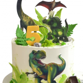 Торт с динозаврами на 5 лет TD5L004689
