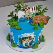 Торт рыбаку «Любитель рыбалки»
