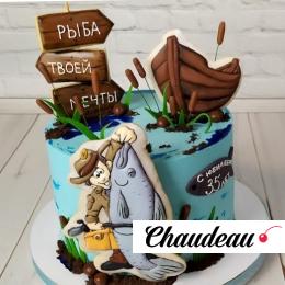 Торт рыбаку «Веселая рыбалка»