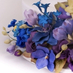 Торт с цветами «Цветочная радуга»