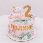 Детский торт на День рождения «Праздничный единорожка»