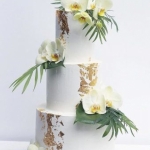 Свадебный торт с орхидеями STO0004893