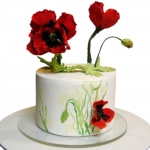 Свадебный торт с маками STM0004852