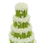 Свадебный торт с нарциссами T000004825