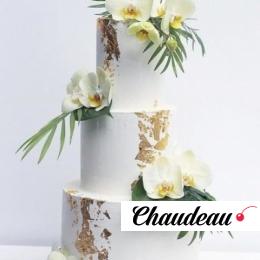 Свадебный торт с орхидеями STO0004893