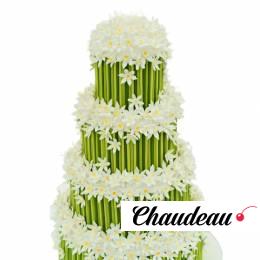 Свадебный торт с нарциссами T000004825