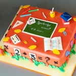 Торт на 1 сентября «Математика» фото 1 Торт на 1 сентября «Математика» на заказ