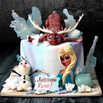 торт холодное сердце