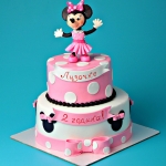 торт на 2 года девочке с мини маус