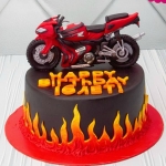 торт в виде мотоцикла