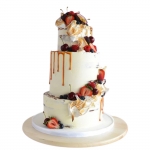 Карамельный свадебный торт KST0005073