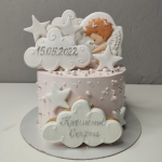 Торт на крестины девочки TKD0005225