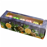 Новогодние макаруны в подарочной коробке NMPK0005487