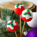 Кейк-попсы «Елочные шарики» 