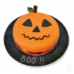 торт на хеллоуин в виде тыквы