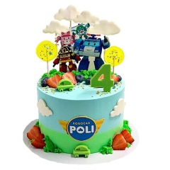 Торты Robocar Poli