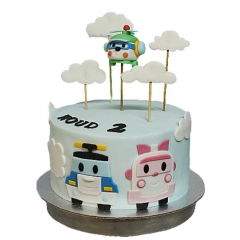 Торт Робокар Поли | Торт, Тематические торты, Детский торт