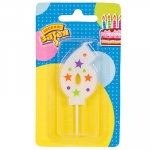 Свеча -цифра &quot;6&quot; Звезды 5см/V 1502-4230