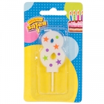 Свеча -цифра &quot;8&quot; Звезды 5см/V 1502-4232