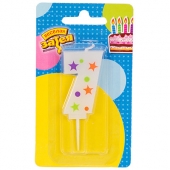 Свеча -цифра &quot;7&quot; Звезды 5см/V 1502-4231