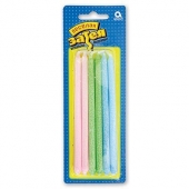 Свечи для торта 13 см пастель, 12 шт 1502-1128