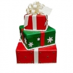 торт на новый год трехъярусный 