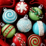 Набор капкейков «Елочные игрушки»