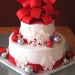 торт на новый год двухъярусный