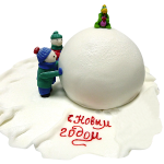 торт на новый год от кондитерской