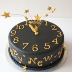 торт на новый год в форме часов