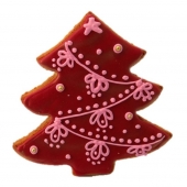 новогодний имбирный пряник в форме елки