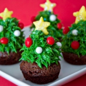 Капкейк на Новый год «Елочка» 