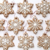 Набор имбирных пряников  «Снежинки»