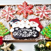 набор пряников на новый год в подарок