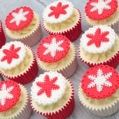 Набор капкейков «Снежинки»